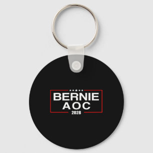 Bernie Aoc 2028 Bernie Sanders Alexandria Cortez P Key Ring