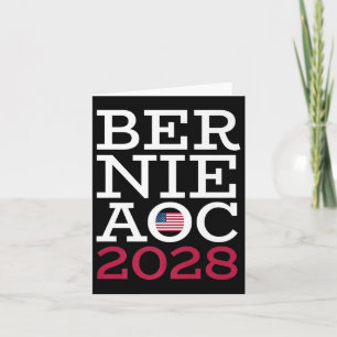 Bernie Aoc 2028 Campaign - Fight Oligarchy Patriot Card