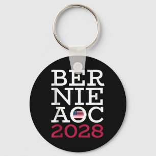 Bernie Aoc 2028 Campaign - Fight Oligarchy Patriot Key Ring
