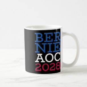 Bernie Aoc 2028 Campaign - Patriotic Fight Oligarc Coffee Mug