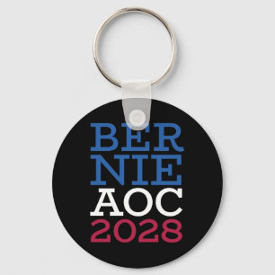 Bernie Aoc 2028 Campaign - Patriotic Fight Oligarc Key Ring