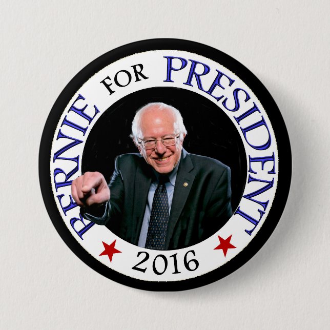 Bernie for President 2016 7.5 Cm Round Badge (Front)