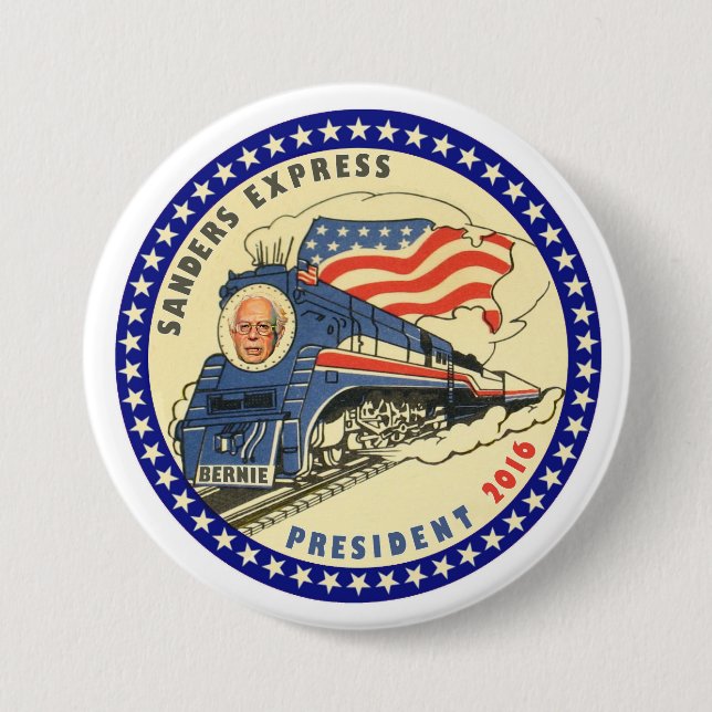 Bernie for President 2016 7.5 Cm Round Badge (Front)