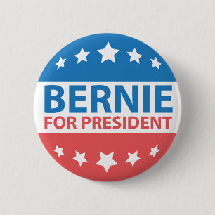Bernie For President 6 Cm Round Badge