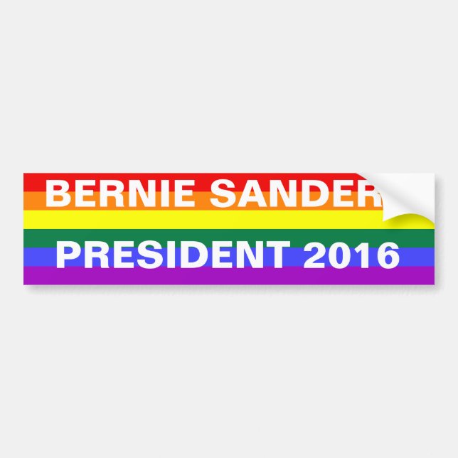 BERNIE SANDER PRESIDENT 2016 Bumper Sticker (Front)