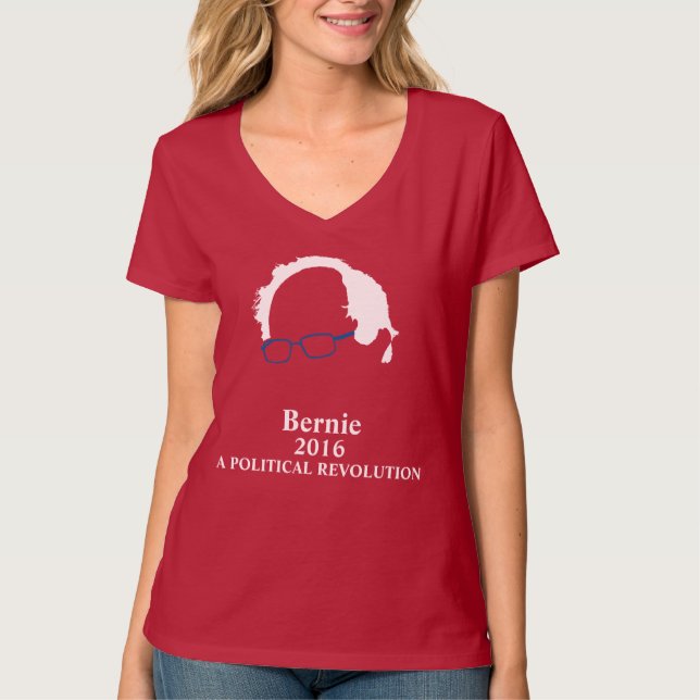 Bernie Sanders 2016 A Political Revolution T-Shirt (Front)