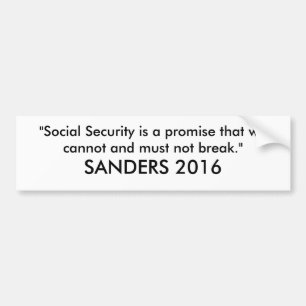 Bernie Sanders 2016 Bumper Sticker