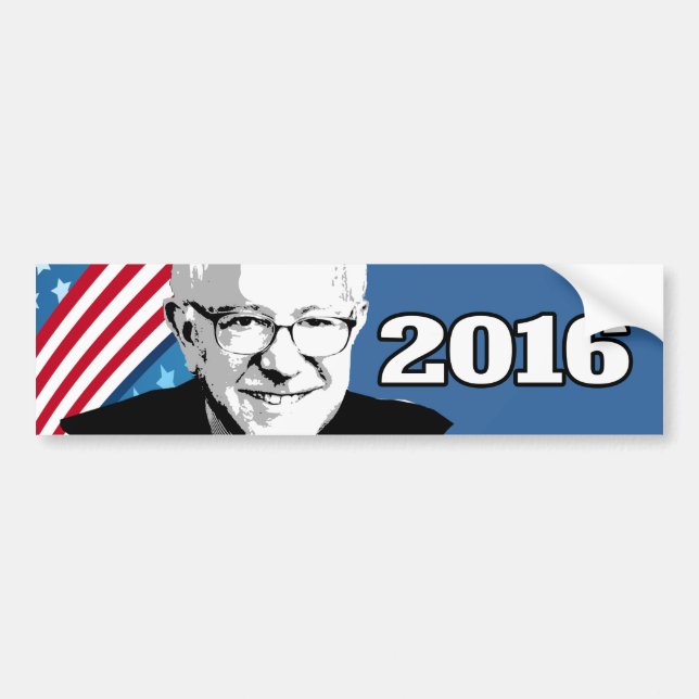 BERNIE SANDERS 2016 Candidate Bumper Sticker (Front)