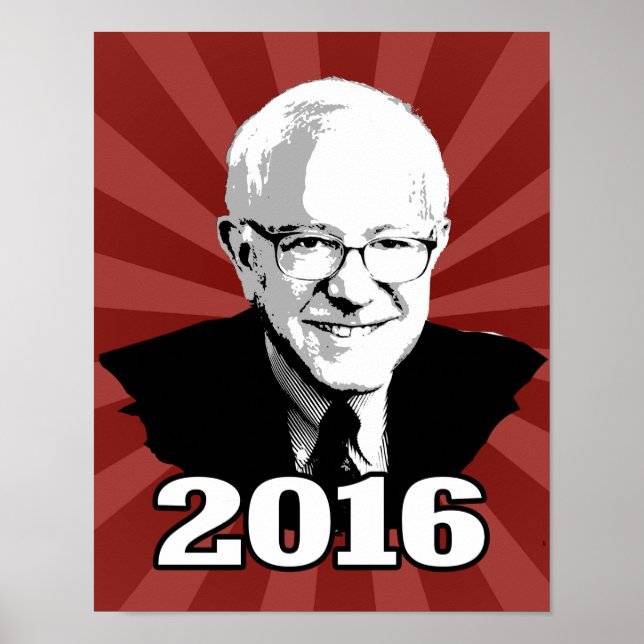 BERNIE SANDERS 2016 Candidate Poster (Front)