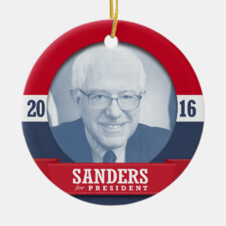 BERNIE SANDERS 2016 CERAMIC TREE DECORATION