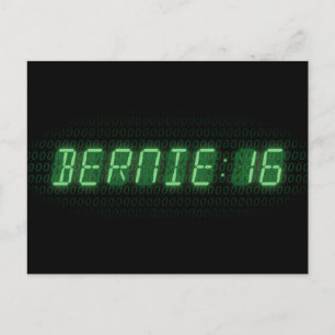 Bernie Sanders 2016 Clock Postcard