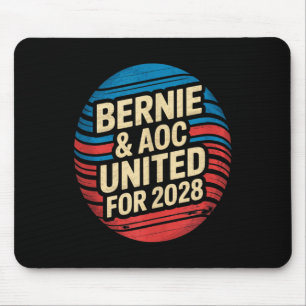Bernie Sanders And Aoc 2028 For President Campaign Mouse Pad
