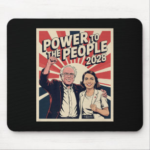 Bernie Sanders And Aoc 2028 Presidential Campaign  Mouse Pad