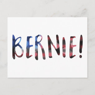 bernie sanders bokeh postcard