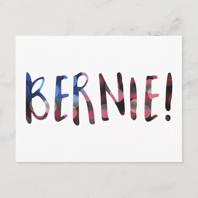 bernie sanders bokeh postcard (Front)