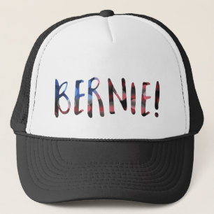 bernie sanders bokeh trucker hat
