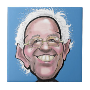 Bernie Sanders Caricature Tile