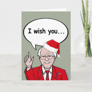 Bernie Sanders Claus wishes you Ameri-Christmas Holiday Card