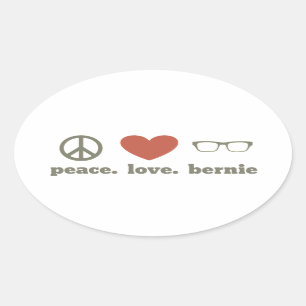 Bernie Sanders Election Swag Oval Sticker