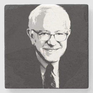Bernie Sanders Face Stone Coaster