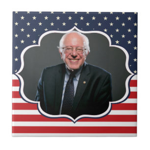 bernie sanders flag tile