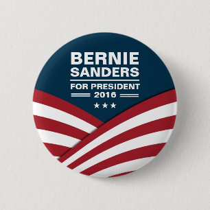 Bernie Sanders for President 2016 6 Cm Round Badge