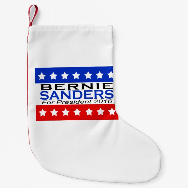 Bernie Sanders for President 2016 Campaign Small Christmas Stocking (Front)