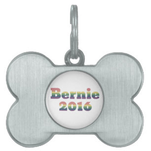 Bernie Sanders for President 2016 Pet Name Tag