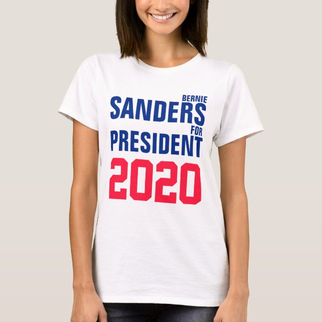 BERNIE SANDERS FOR PRESIDENT 2020 - Personalised T-Shirt (Front)