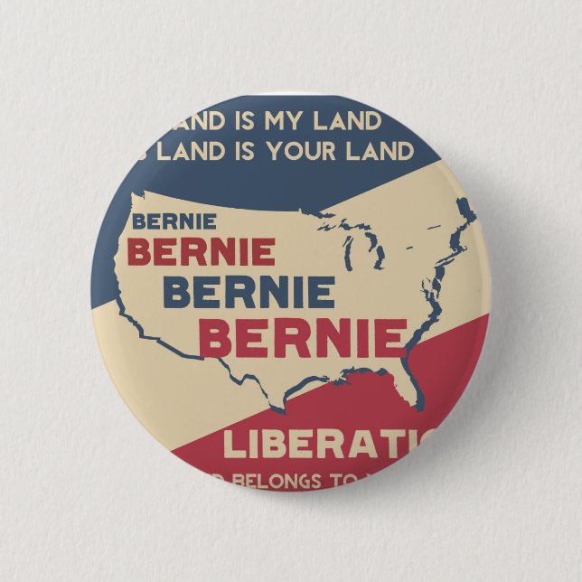 Bernie Sanders for President 6 Cm Round Badge (Front)