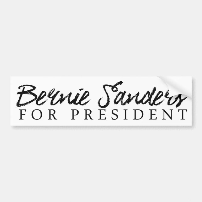 Bernie Sanders For President Autograph Bumper -.pn Bumper Sticker (Front)