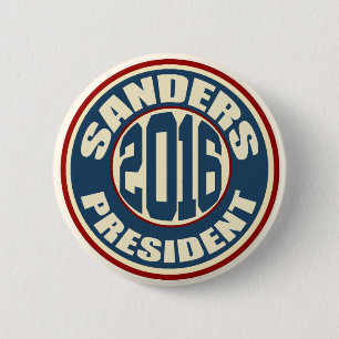 Bernie Sanders for President in 2016 6 Cm Round Badge