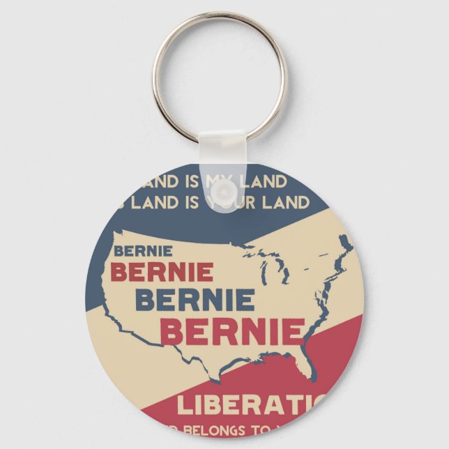 Bernie Sanders for President Key Ring (Front)