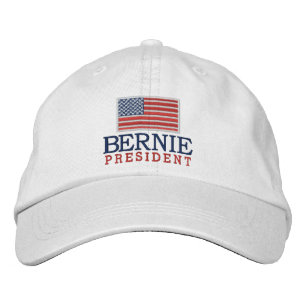 Bernie Sanders for President with American Flag Embroidered Hat