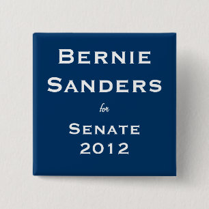 Bernie Sanders for Senate 15 Cm Square Badge