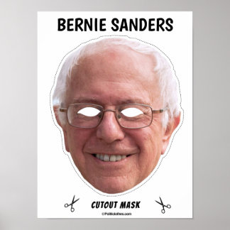 BERNIE SANDERS Halloween Mask Poster