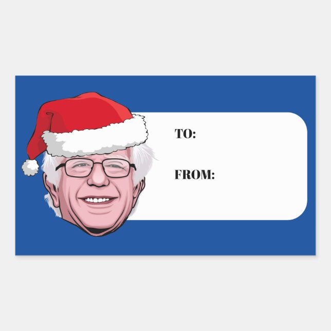 BERNIE SANDERS Hannukah Rectangular Sticker (Front)