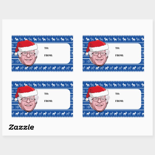 BERNIE SANDERS Hannukah Rectangular Sticker (Sheet)