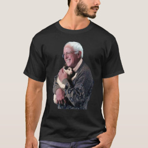 Bernie Sanders Hugging Cat Shirt Cute Animal Lover