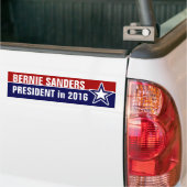 Bernie Sanders in 2016 Bumper Sticker (On Truck)