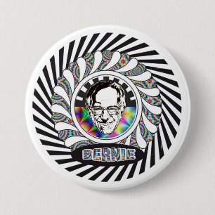 Bernie Sanders is Psychedelic 7.5 Cm Round Badge