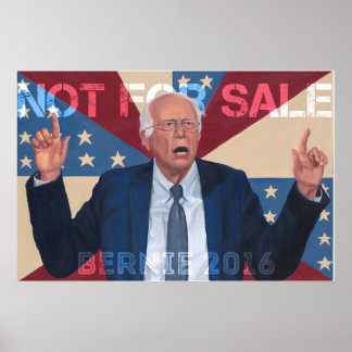 Bernie Sanders "Not for Sale" Poster