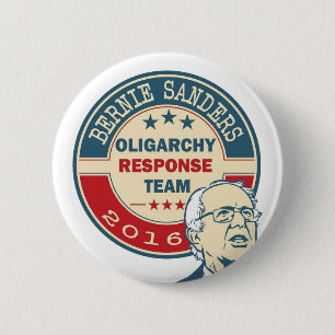Bernie Sanders - Oligarchy Response Team 6 Cm Round Badge