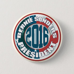 Bernie Sanders President 2016 6 Cm Round Badge