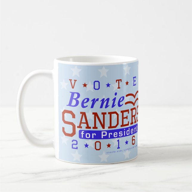 Bernie Sanders President 2016 Election Democrat Coffee Mug (Left)
