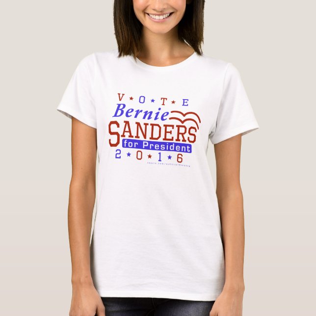 Bernie Sanders President 2016 Election Democrat T-Shirt (Front)