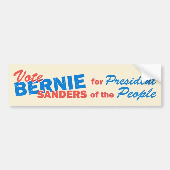Bernie Sanders President of the People V5 Bumper Sticker (Front)