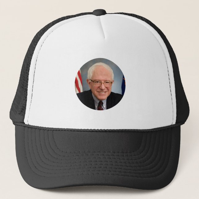 bernie sanders president trucker hat (Front)