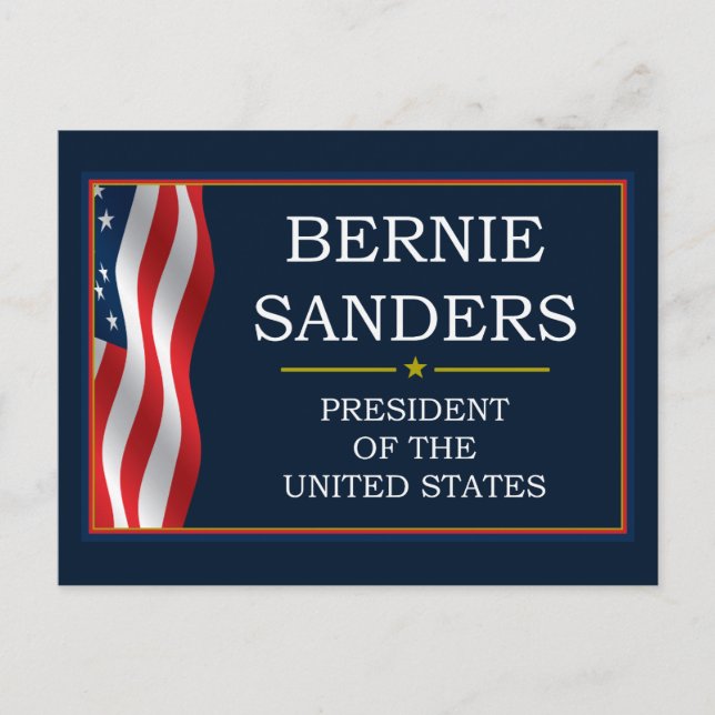 Bernie Sanders President V3 Postcard (Front)