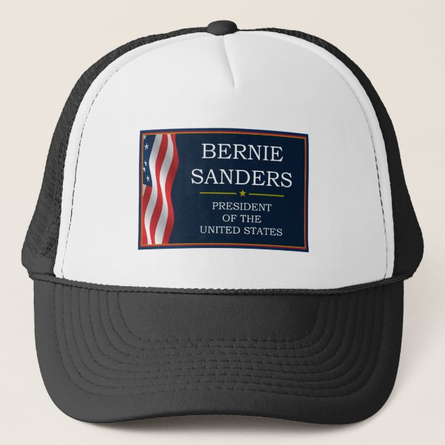Bernie Sanders President V3 Trucker Hat (Front)